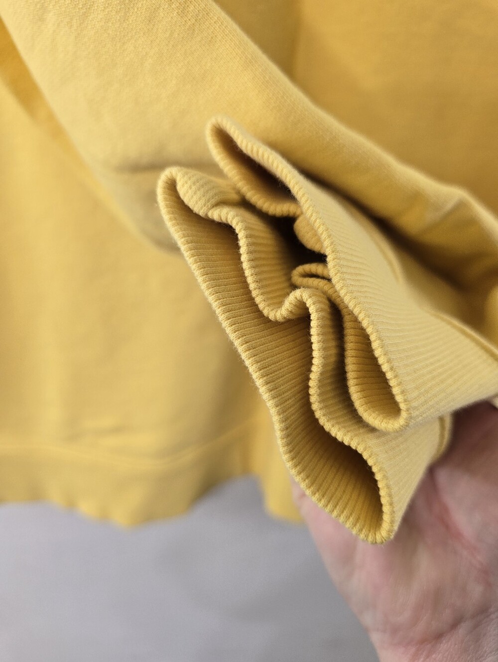Pact Organic Cotton Sweatshirt Goldenrod Yellow Cozycore Athleisure Active Sz L - Picture 5 of 12